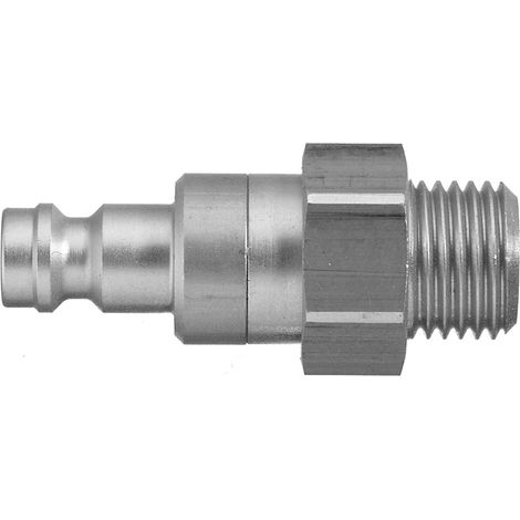 Raccord rapide pneumatique Legris, Filetage femelle vers Femelle 1/4 in Male 1/4pouces Européen, Profil rectus en Acier ( Prix pour 1 )