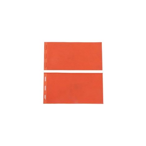 Lot de 2 moules à cire d'abeille de 5,4 mm d'épaisseur, pliables en silicone, pour l'apiculture (orange). (1/5)