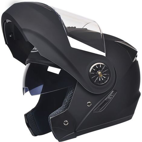 Noir Mat . (55-60cm) - Confortable et Moderne. Protection Optimale pour Trajets Urbains et Route (1/4)