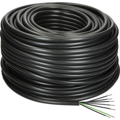 Câble enterré 7 x 1,5 mm² NYY-J avec conducteur de protection