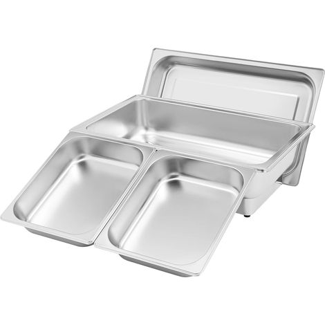 Bain-marie électrique, capacité de 9L, contrôle numérique de la température, 2 Compartiments
