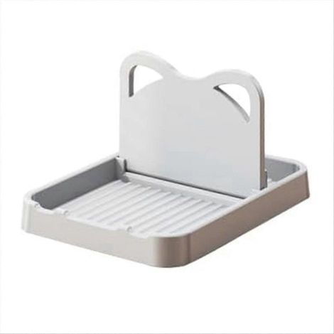 Cuillère Rest avec couvercle support cuillère support pour Cuisine plan de travail gris (1/5)