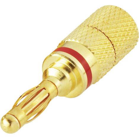 TRU COMPONENTS Fiche banane Ø de la broche: 4 mm rouge 1 pc(s) S655261