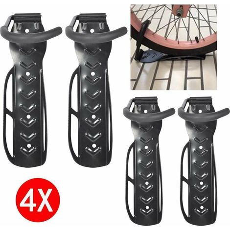 Supernic 4PCS Bike Wall Mounts Rack for Garage,Vertical Bike Wall Rack Storage Hanger Suitable For Mountain Bikes Home Indoor outdoor Warehouse Shed Bicycle Holders Home Storage (1/5)
