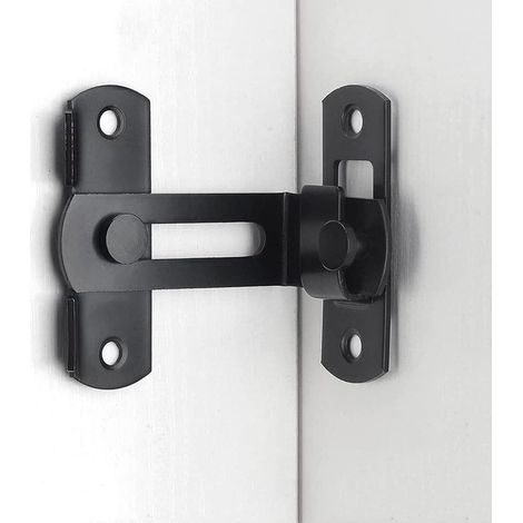 Pestillo de puerta corrediza de 90 grados para puerta de granero móvil en ángulo recto (1/5)