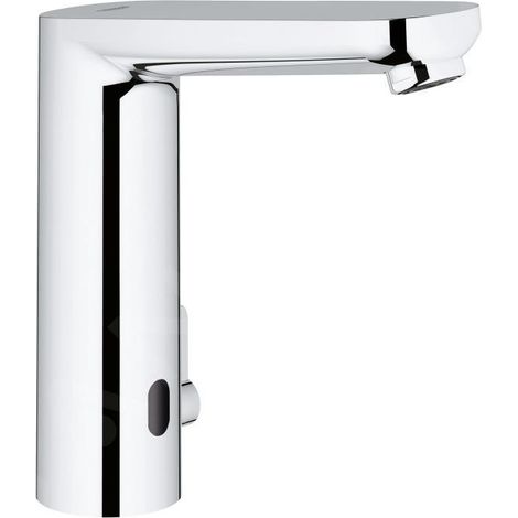 Mitigeur lavabo infrarouge Grohe Eurosmart CE 36422000, chrome, pile 6V, avec mélange, taille L