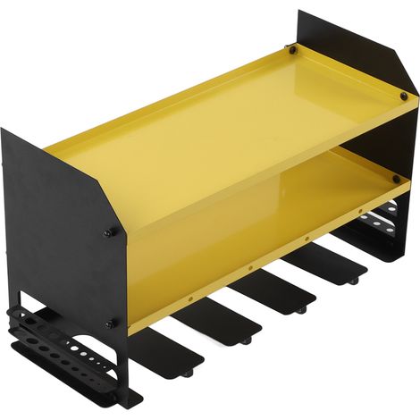Rangement outillage mural acier embouti etablere murale porte-perforatrice pour garage atelier maison cabane (1/5)