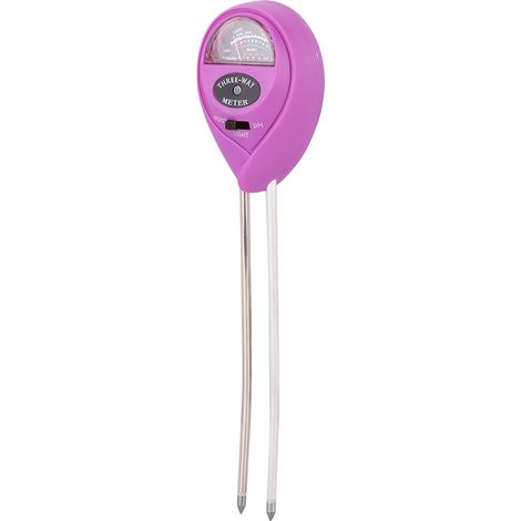 Testeur de sol 3 en 1 numérique pH humidité luminosité sans pile sonde métal ABS mesure précise pour jardin serre pelouse usage facile (1/5)