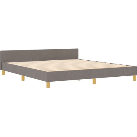 Estructura de cama tela taupé 180x200 cm vidaXL (1/5)
