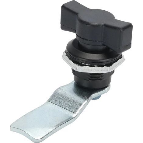 Serrure À Poignée En T Noire Verrou À Came Pour Coffret Électrique Serrure De Boîte À Outils Et Armoire Remplacement Fiable Pour Tiroirs Et Armoires Installation Facile 2.56X1.57X1.57In (1/5)