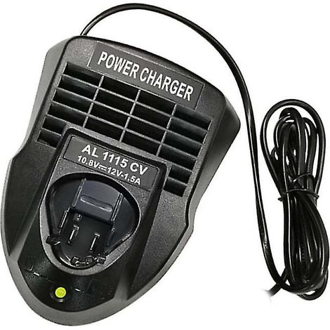 Chargeur de batterie AL1115CV pour batteries Li-ion 10,8 V et 12 V (BAT411 et BAT412A) - Remplacement pour perceuse électrique (1/5)