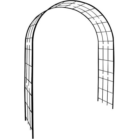 Arche Tube Quadrat 20mm Rankgitter aus gealtertem Eisen Maße 180x50x250cm - Louis Moulin