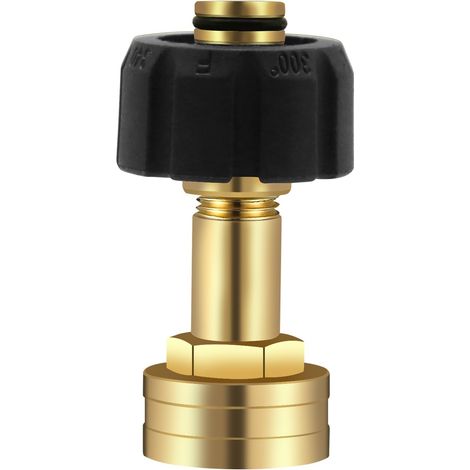Adaptateur de tuyau femelle à femelle pour connecteur en cuivre, accessoires pour nettoyeur haute pression, raccords de tuyau à connexion rapide, raccord rapide pour tuyau d'arrosage, outils de (1/5)