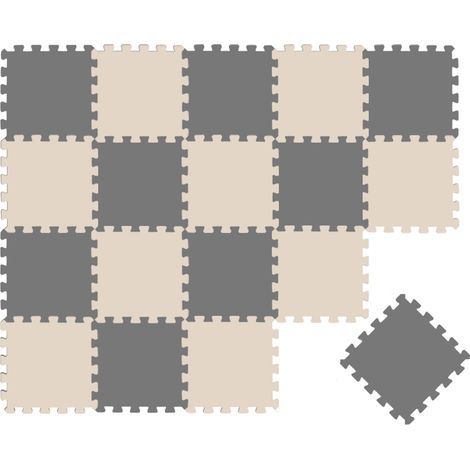 18 Teile Baby Kinder Puzzlematte ab Null - 30x30 Puzzle Spielmatte Krabbelmatte