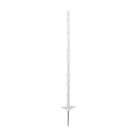 Corral Classic plastic post 105 cm with double step-in, white, 5 pcs