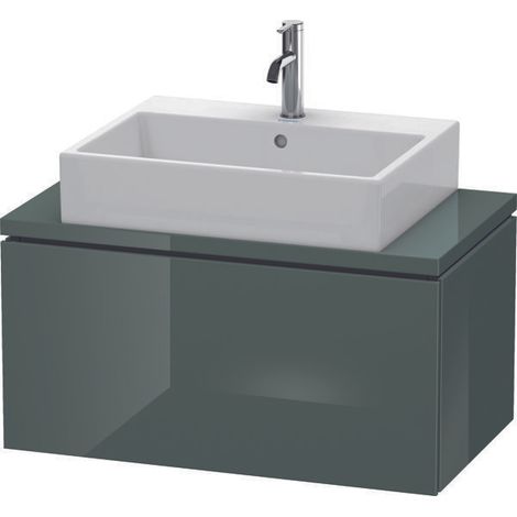 DU WTU f.Console Comp.L-Cube 400x820x477 1 Auszug, Dolomiti Grey Hochglanz (1/5)