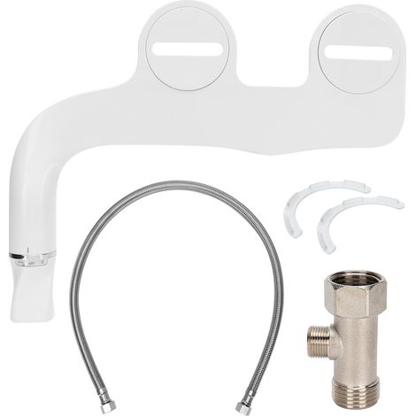 Douchette WC B1/2 Double Buse, Raccordement Robinet Douche Bidet Non Électrique (1/5)
