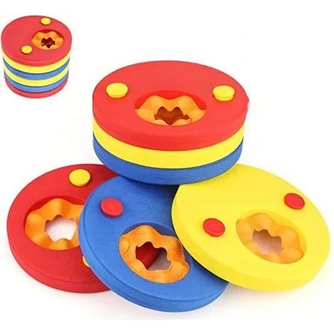 Brassards de Natation pour Enfants, Lot de 6 EVA Float Disques, Colorés Brassards pour Enfants 3-10Ans Apprendre À Nager (1/4)