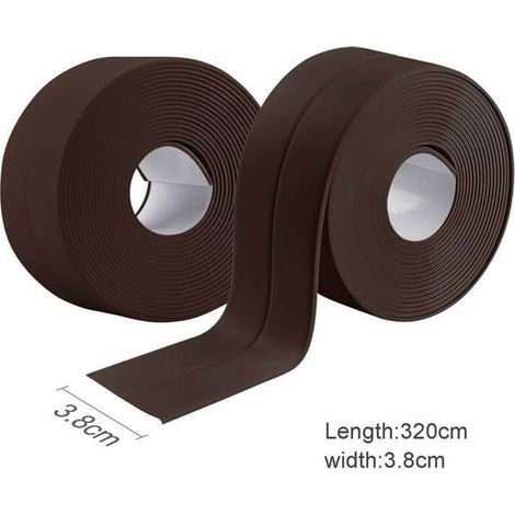 200 rouleaux de ruban adhésif d'étanchéité imperméable, ruban adhésif PVC pour l'étanchéité des murs, douche, toilettes, cuisine, salle de bain (1/4)