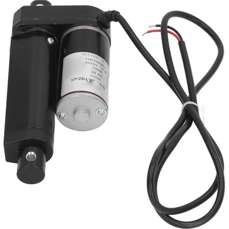 Vérin électrique compact 1000N, course 50mm, moteur à engrenages métalliques, actionneur linéaire 12V DC noir (1/5)
