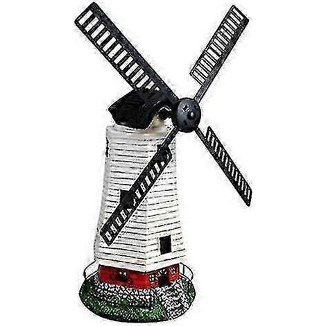 Moulin à vent solaire automatique étanche avec lumières LED - décoration de jardin (1/5)