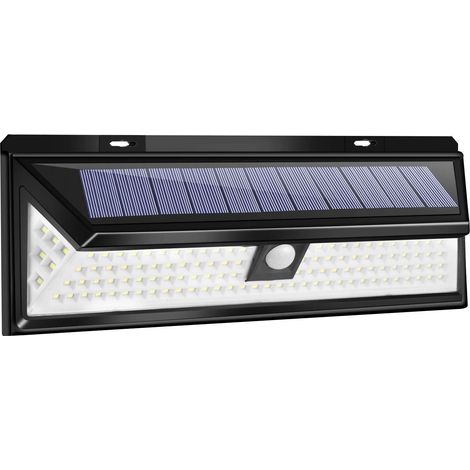 Lampe Solaire LED Détecteur de mouvement éclairage Extérieur Spot sans Fil Sécurité étanche Lumière pour Jardin 118 (1/4)