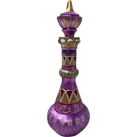 Jeannie Bottle Hand-painted Purple Resin Ornaments for Home Decoration (1pcs-Purple) (1/5)