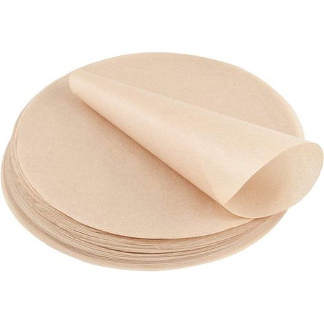 100 Blatt, ca. 20 cm, antihaftbeschichtetes Backpapier für Heißluftfritteuse, Hamburger, Pfannen, Backofen, Grill und Dampfgarer (1/5)