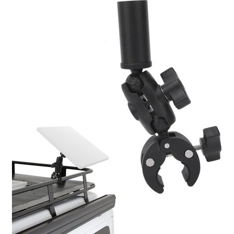 Mini Support , Support de Serrage Réglable pour échelles de Camping-Car, Support de Fixation pour Mini-antenne Parabolique avec Adaptateur, Support de Montage (1/5)
