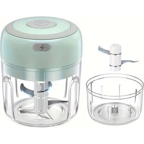 Hachoir électrique à l'ail Mini électrique USB Broyeur d'aliments et de viande Machine écraser l'ail Résistant et durable Ustensile (1/4)
