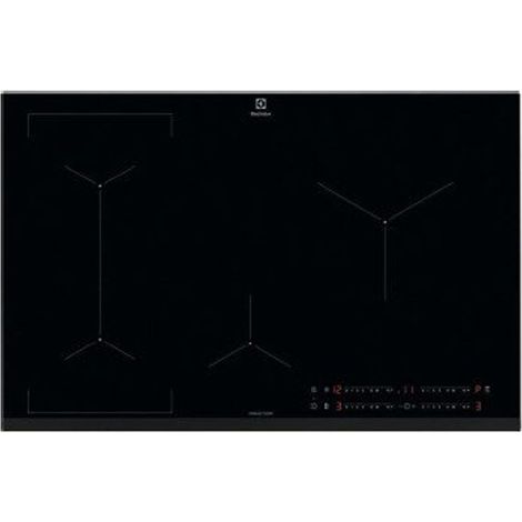 Electrolux CIL83441 plaque de cuisson Noire Encastrable 78 cm Plaque à induction 4 foyers