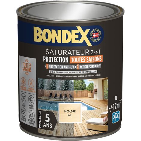 BONDEX - Bondex saturateur bois 1l incolore (1/4)