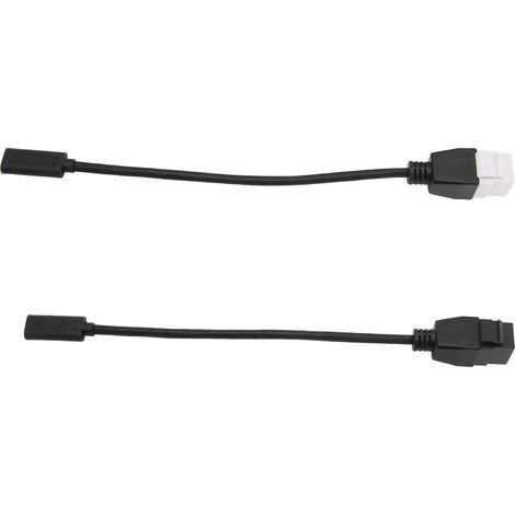 Lot de 2 câbles USB-C Keystone, adaptateurs d'extension USB 3.1 Type C femelle-femelle pour connecteurs muraux. (1/5)