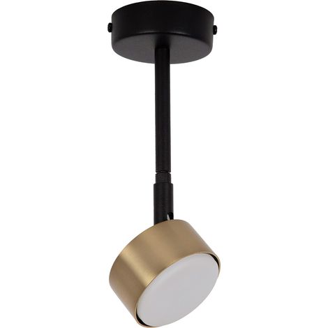 Spot plafond noir/or orientable 24cm GX53 Sigma Nemo (1/2)