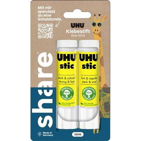 UHU Colla stick share 42 g 4-0043 2 pz. (1/3)