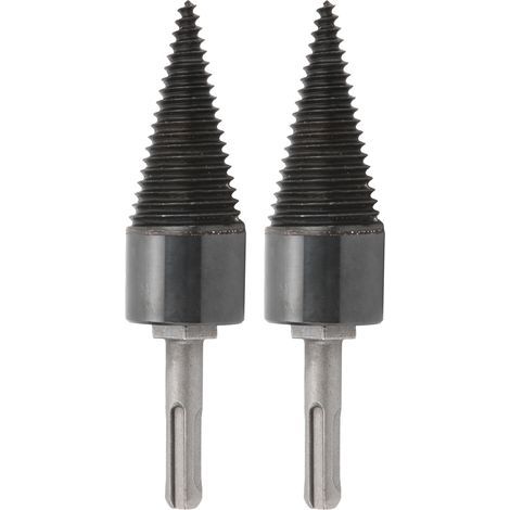 Séparateur de bois de chauffage torsadé, 2 pièces, cône de bois, foret, outil fendu, matériel 32mm (1/5)