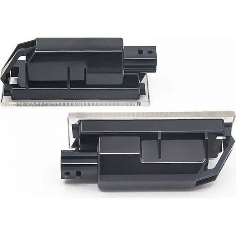 Kennzeichenbeleuchtung, 2 Stück LED-Kennzeichenbeleuchtung für Autos, geeignet für Twingo/Clio/Megane/Lagane (18 LED-Lichtperlen) (1/4)