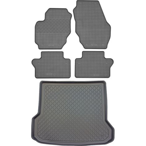 Volvo V70 III Kombi (5-Türer) von 09.2007-2016 SET - Gummifußmatten + Kofferraummatte (1/5)