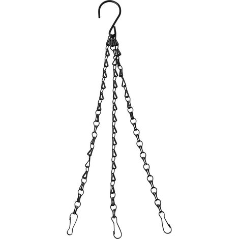 Chaînes de suspension robustes en fer pour pots et paniers fleurs (1/4)
