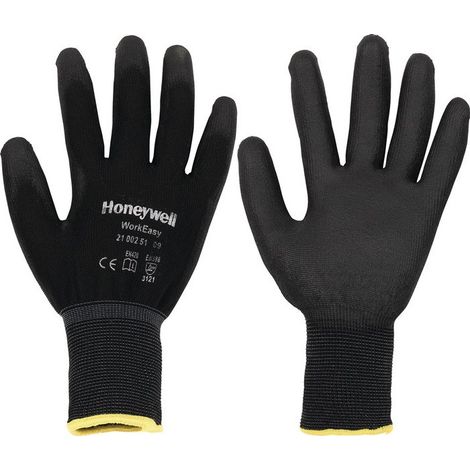 Guanti Workeasy Nero PU taglia 8 nero EN 388 PSA II (Per 100)