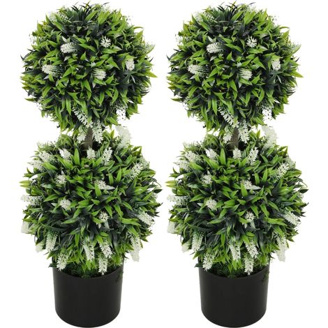 2er-Set künstliche Pflanzen 70 cm im Topf, UV-beständig, Grün (1/5)