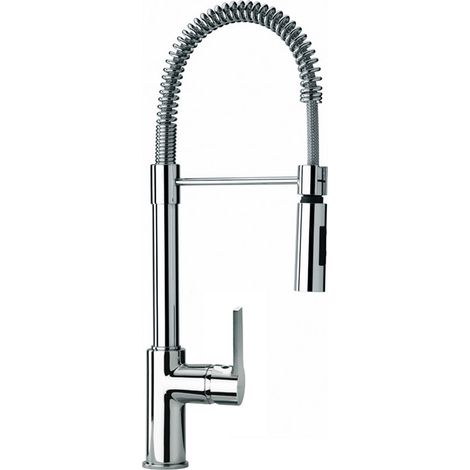Miscelatore lavello cucina con bocca a molla orientabile Paini Le Mans 90CR557LLPE Cromo (1/4)