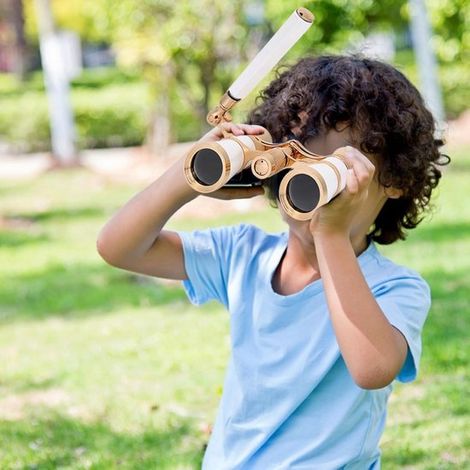 Binocolo da teatro Allecto - Binocolo - Telescopio portatile per donne - Ragazze - Bambini - Bianco - Adatto per opera e teatro - Modello bianco (2021) (1/5)