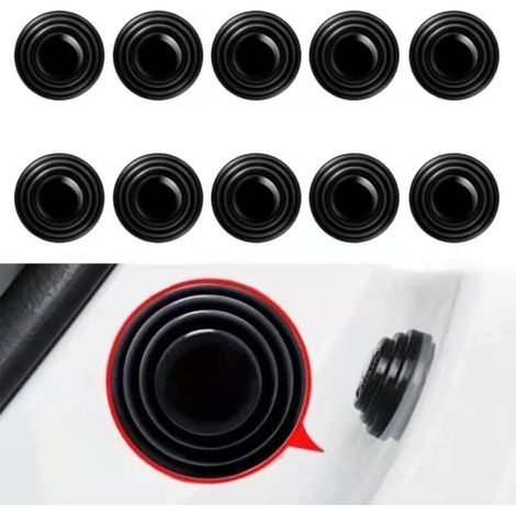 10 amortiguadores para puertas de coche, adhesivos aislantes silenciosos que absorben los golpes, almohadillas antivibración para puertas de coche, sellos amortiguadores para reducir el ruido y los go (1/5)