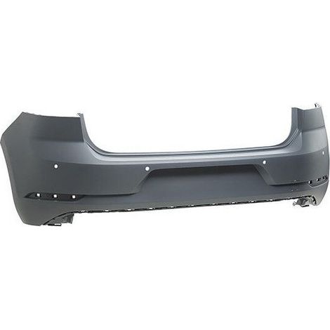 Pare-choc arrière à peindre avec 4 trous pour radars Volkswagen Golf 7 phase 2 2017-2020