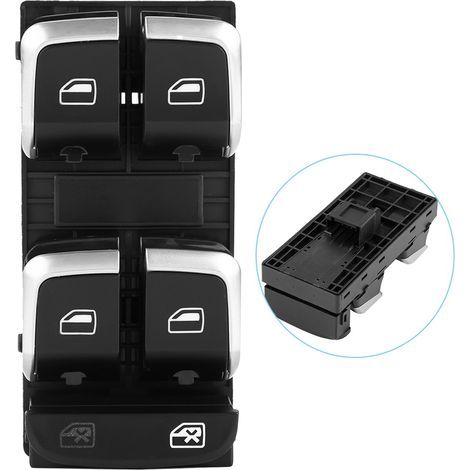 Interrupteur de lève-vitre latéral, 8KD 959 851A/8K0 959 851F, pour Audi (1/5)
