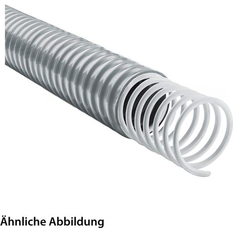 FLEXA AIRflex-KUW-PVC-AS Spiralschutzschlauch mit PVC Mantel - FSP 36, AD 36,0mm, ID 29,0mm Mindestbiegeradius bewegt 65,0mm - 1 Meter
