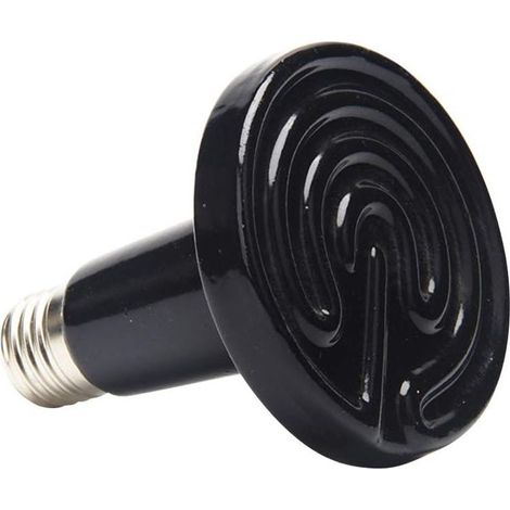 Lampe chauffante céramique reptile Lot de 2 E27 25W infrarouge sans lumière pour tortue lézard araignée boîte colorée (1/4)