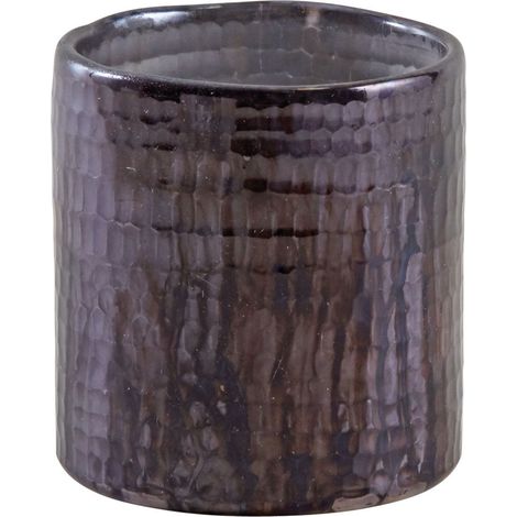 Photophore en verre teinté violet (1/5)