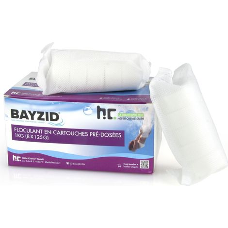 1 kg BAYZID® Flockkartusche für Pools